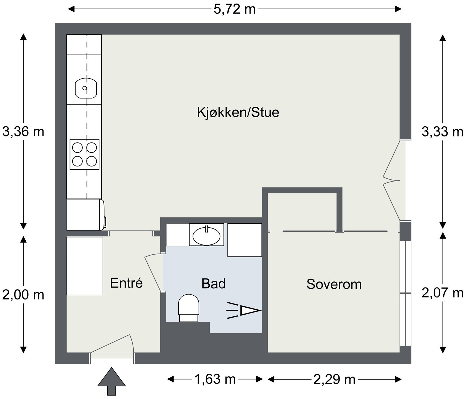 Plantegning Galleribilde