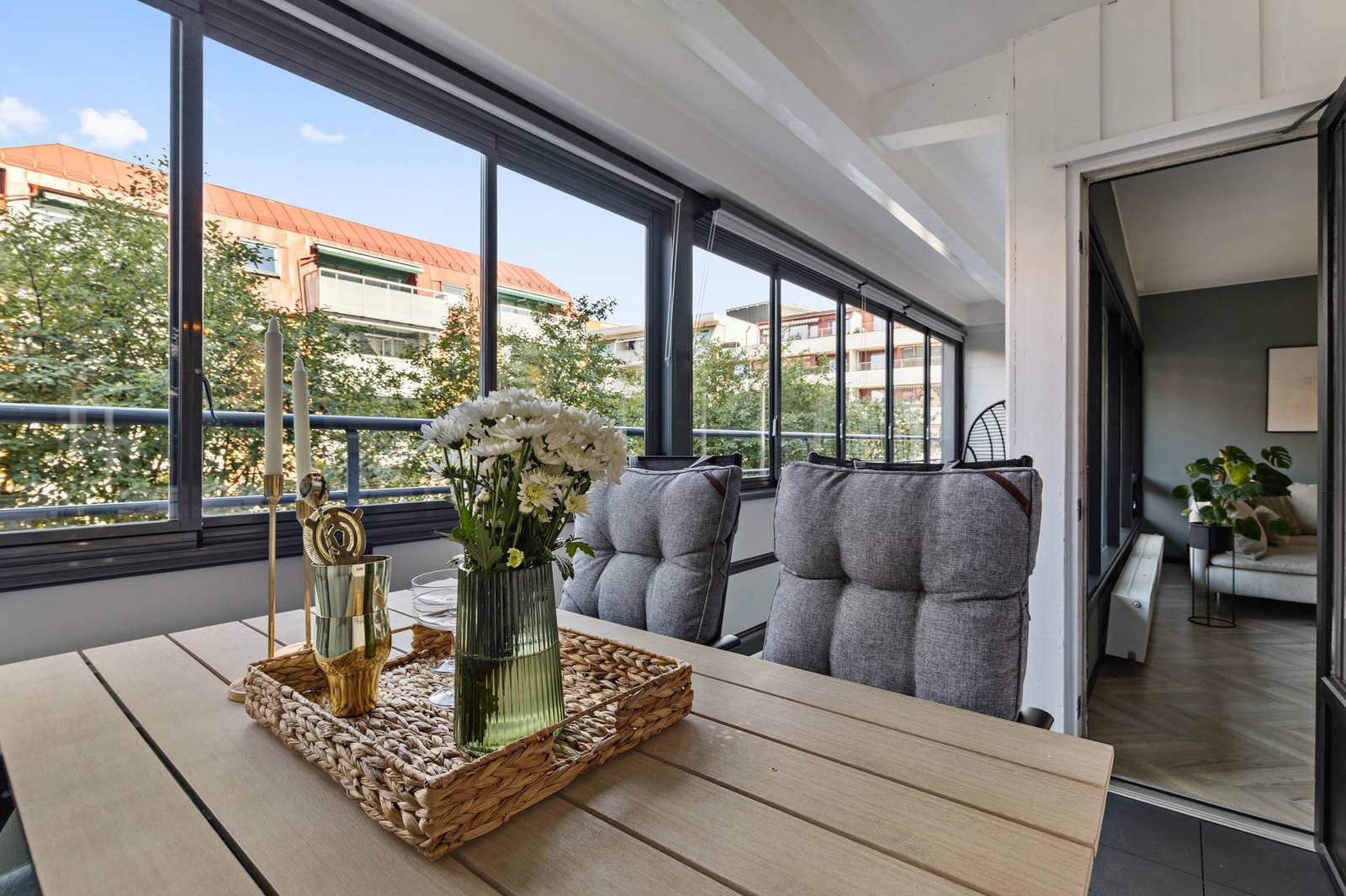 Balkongen er på ca. 16 kvm og er nordvestvendt Galleribilde