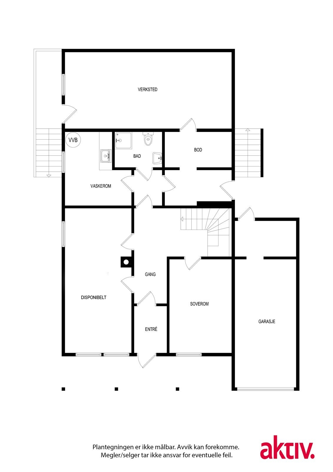 U. etasje - Plantegning Galleribilde