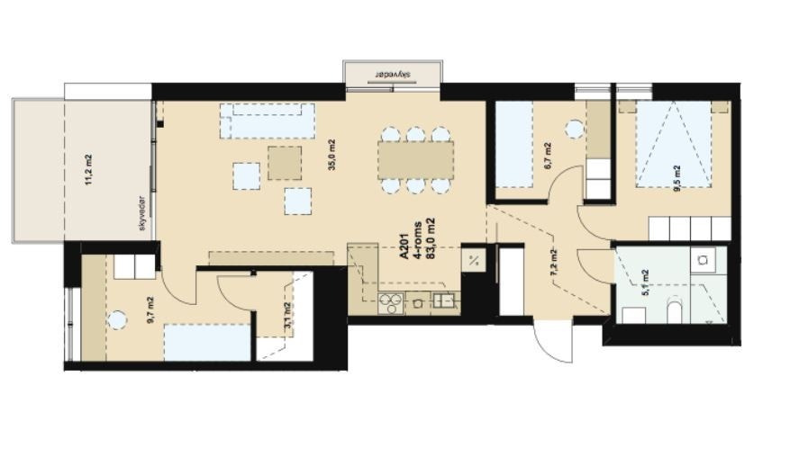 Plantegning Galleribilde