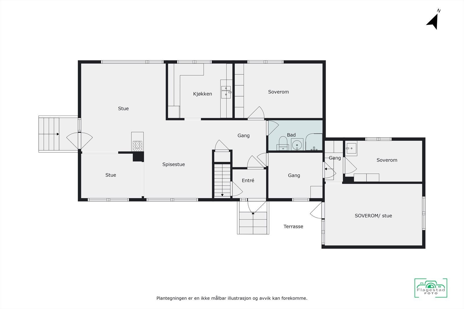 Plantegning hovedetasje Galleribilde