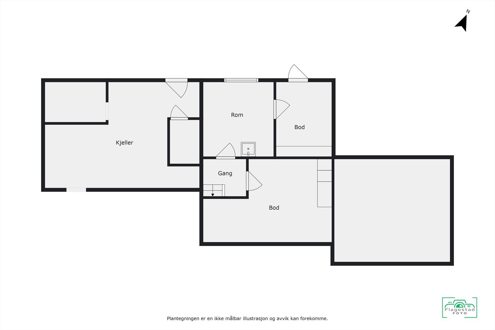 Plantegning kjeller Galleribilde