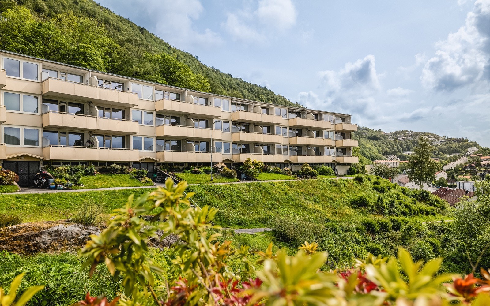 Fra leiligheten er det en snarvei som tar deg ned til Nattlandsveien på ca. 3 min. Galleribilde