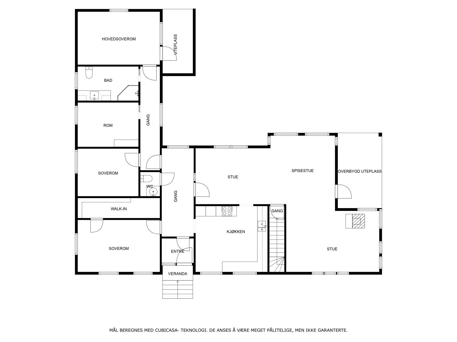 Plantegning 1.etg. Galleribilde