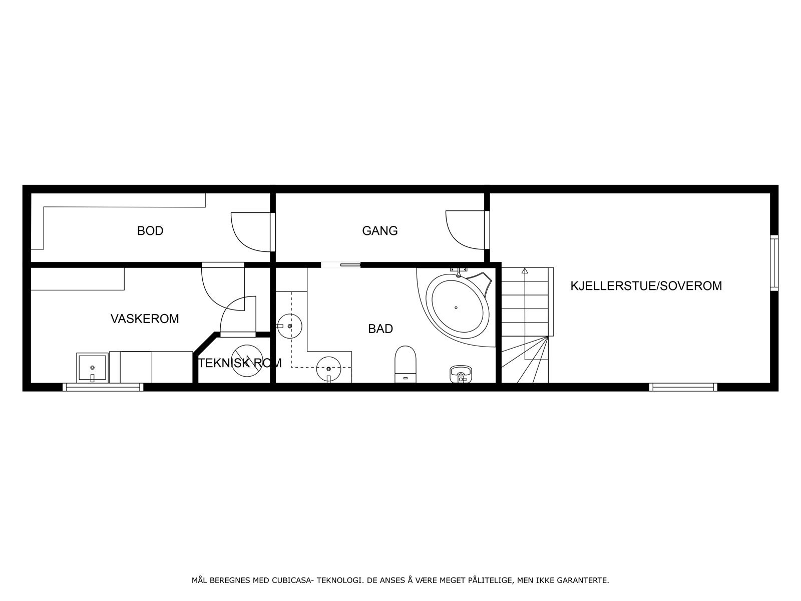 Plantegning kjeller Galleribilde