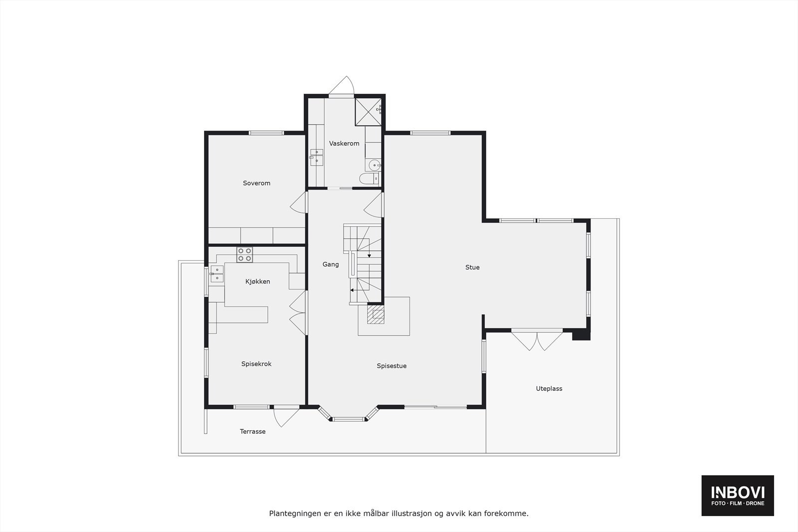 Plantegning 1. etg Galleribilde