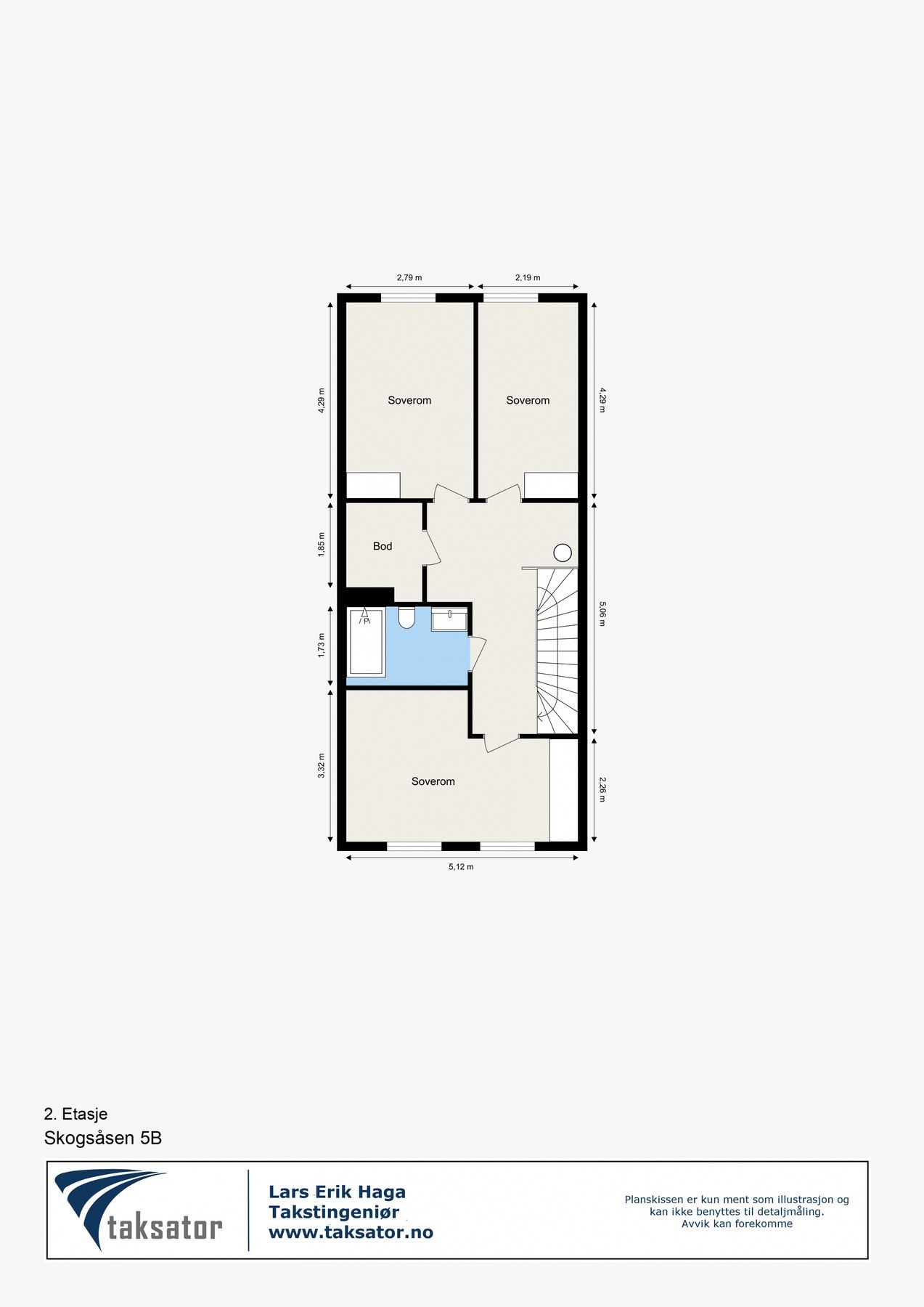 Planskisse 2.etg. Galleribilde