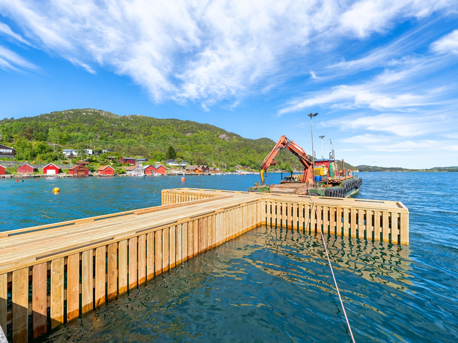 Rettighet til båtplass på ny brygge. Galleribilde