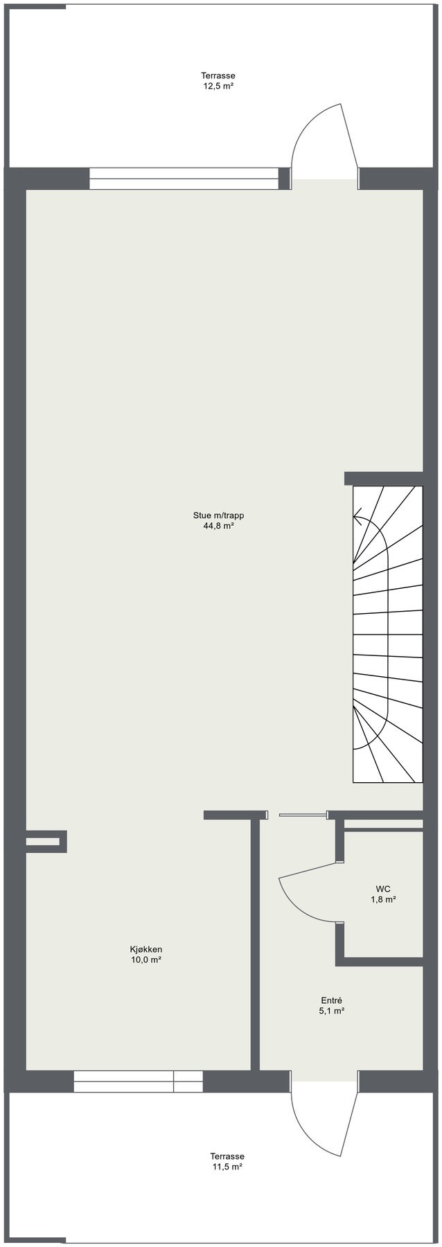 Planskisse 1. etasje Galleribilde