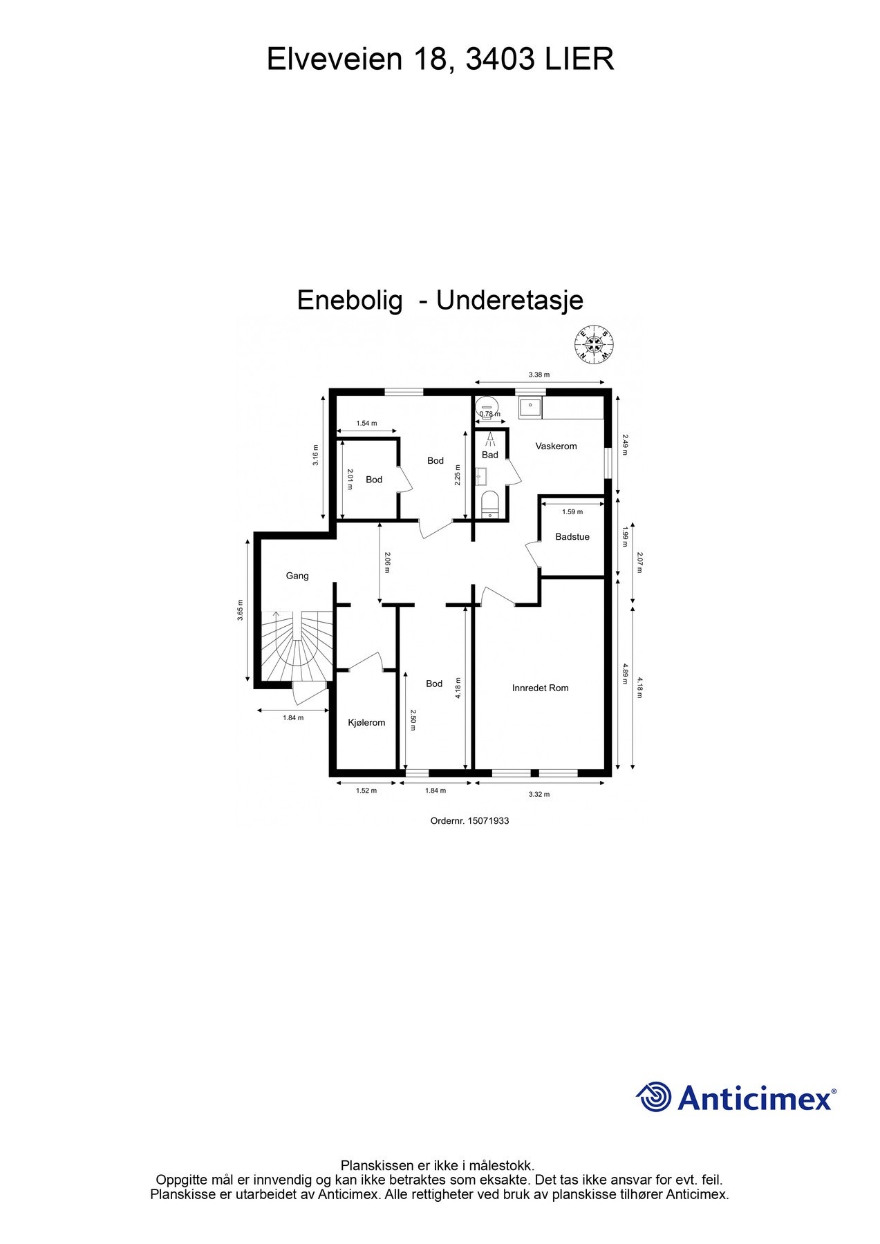 Planskisse U.Etg Galleribilde