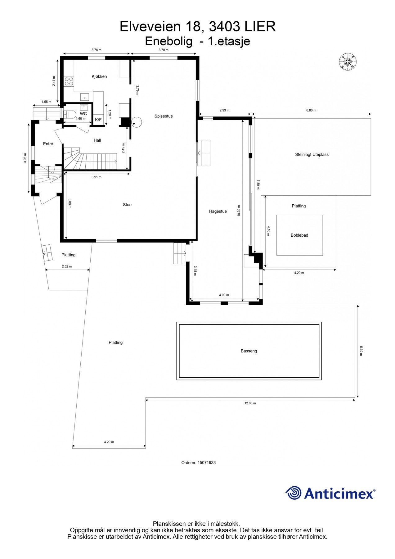 Planskisse 1.Etg Galleribilde