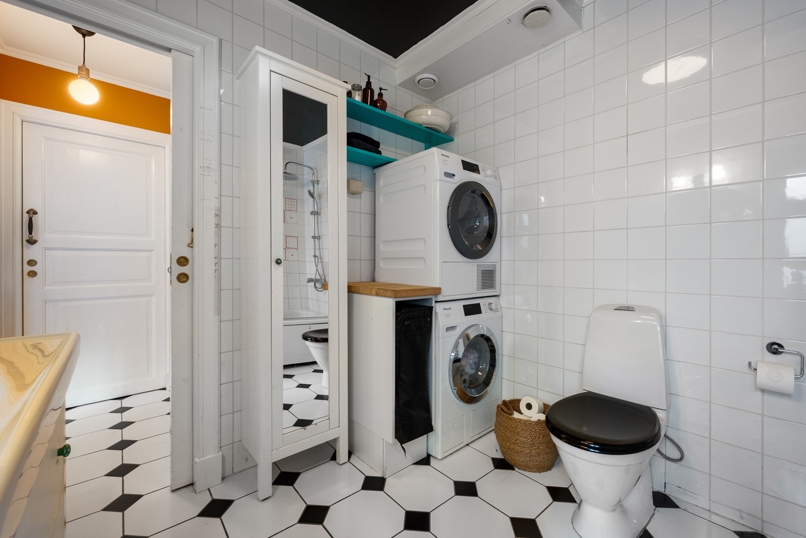 Her er det lagt opp for vaskemaskin og tørketrommel Galleribilde