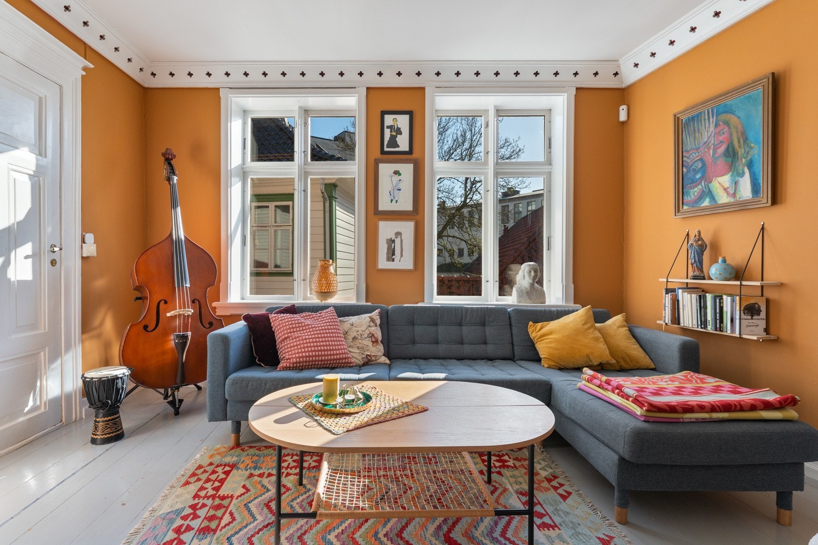 Eiendommen har en lang og mektig historie, som gjenspeiles i alle etasjer Galleribilde