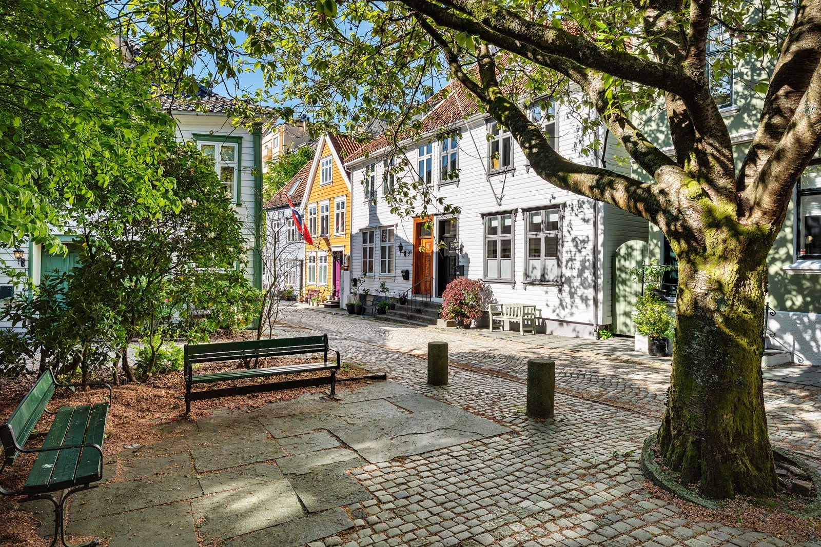 Parkareal og soneparkering like ved boligen, det er også offentlig ladestasjon ca. 200m fra Galleribilde