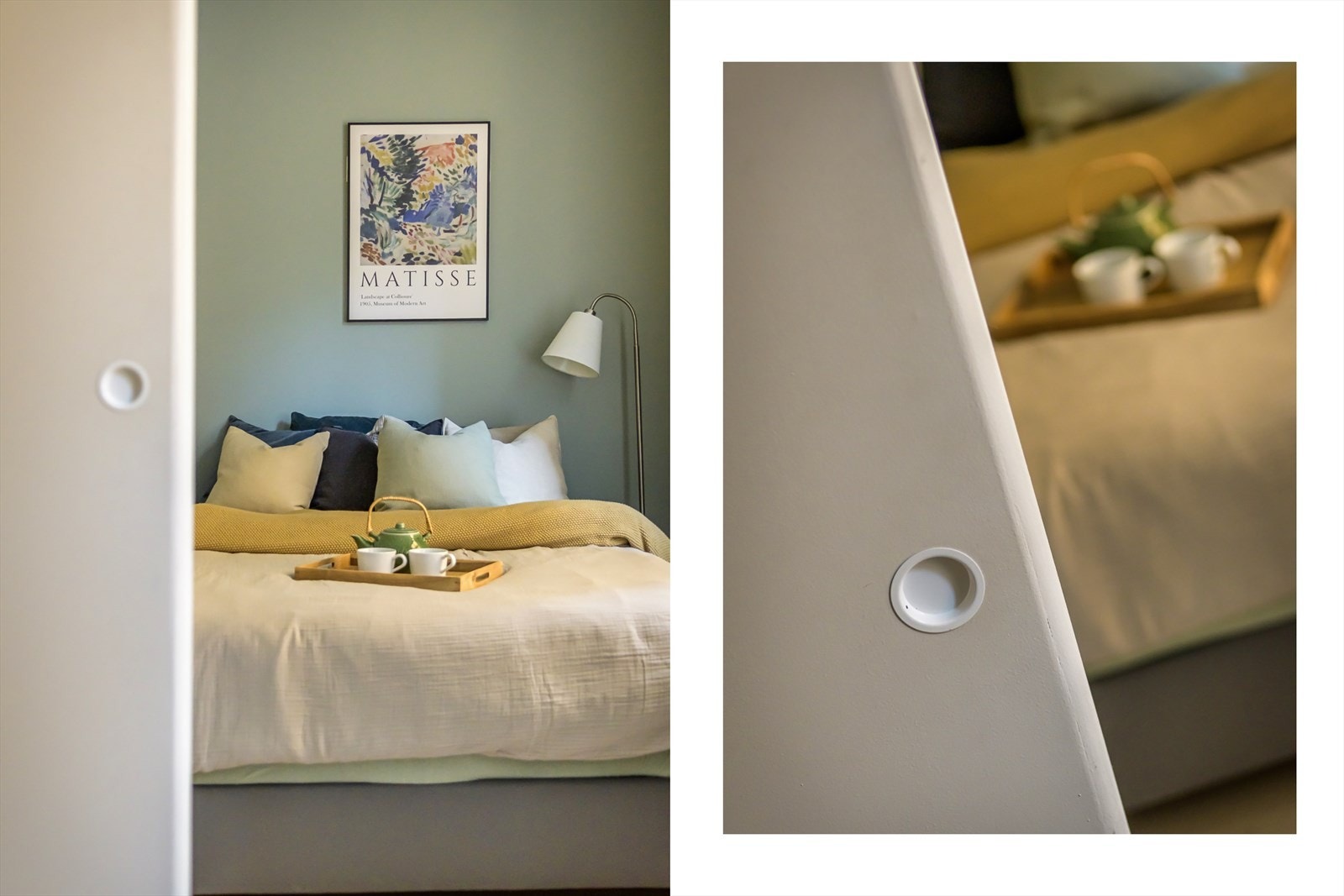 Ved å åpne skyvedøren gir det to lysinnslipp til stuen Galleribilde