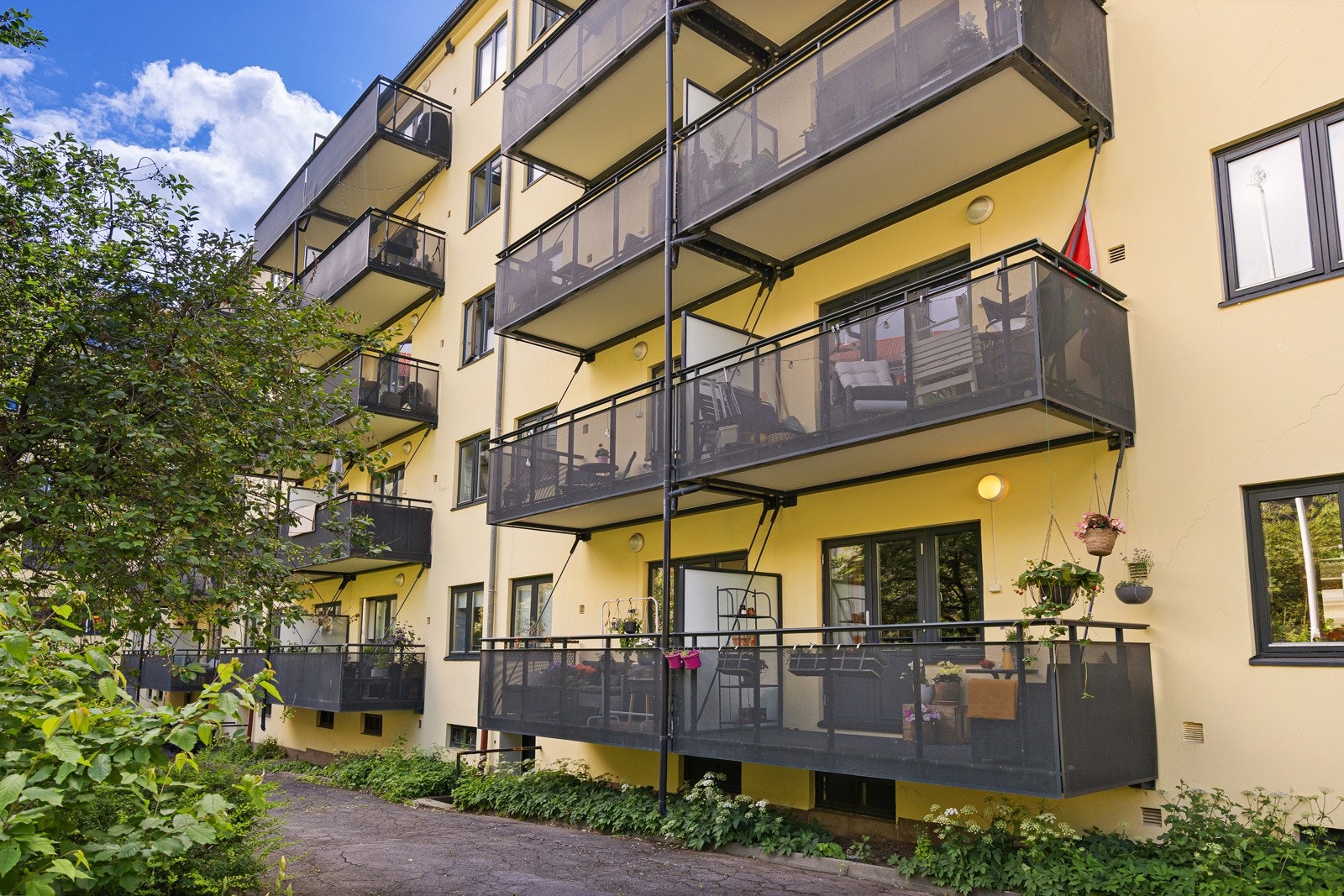 - Fasade mot indre gårdsrom - Galleribilde