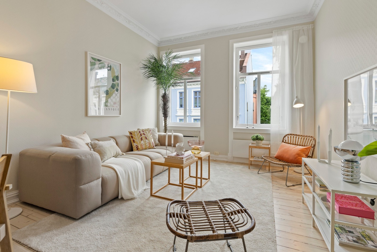 Takhøyden i stuen er målt til 2.91m! Galleribilde