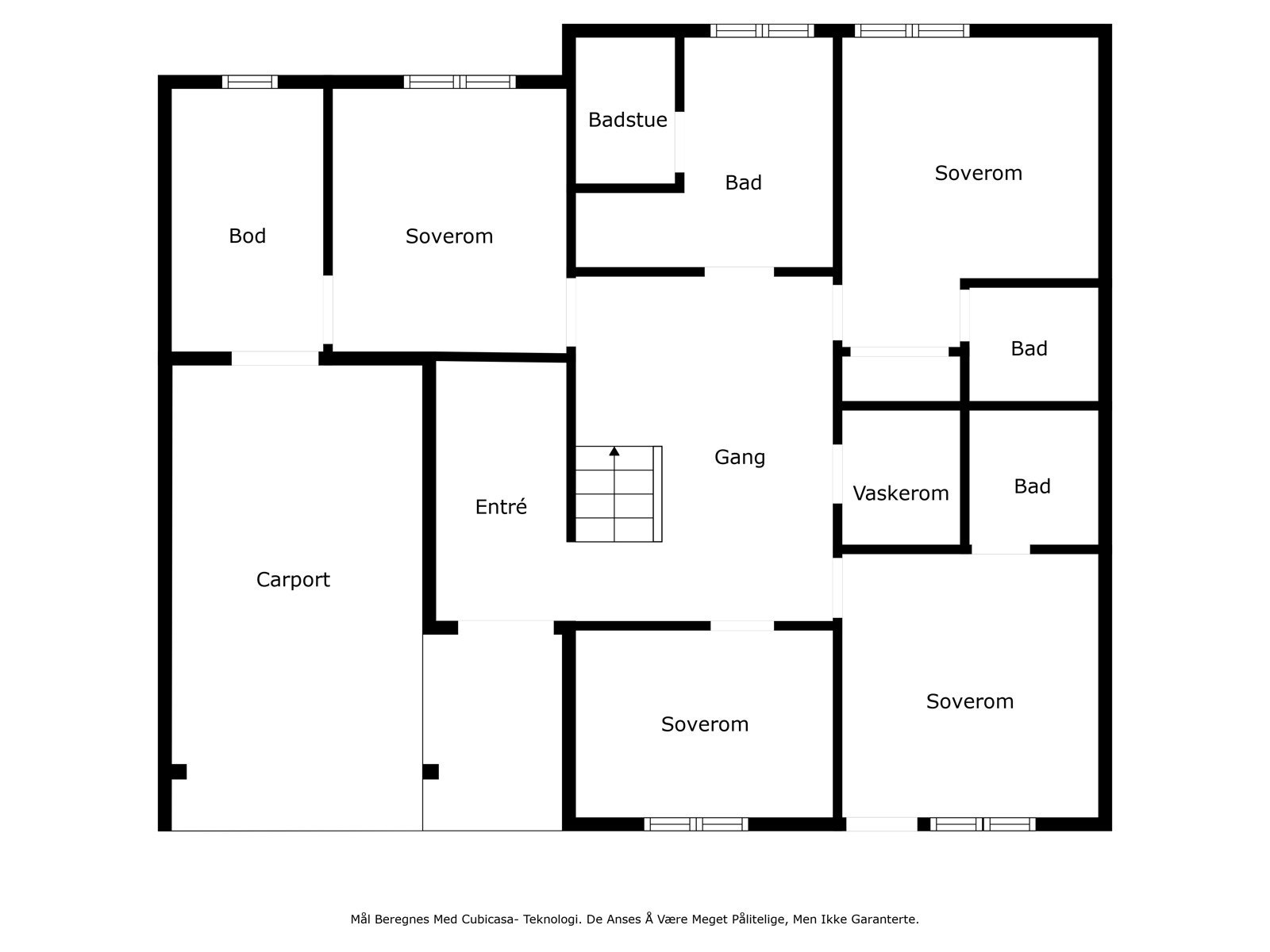Plantegning 1. etasje Galleribilde