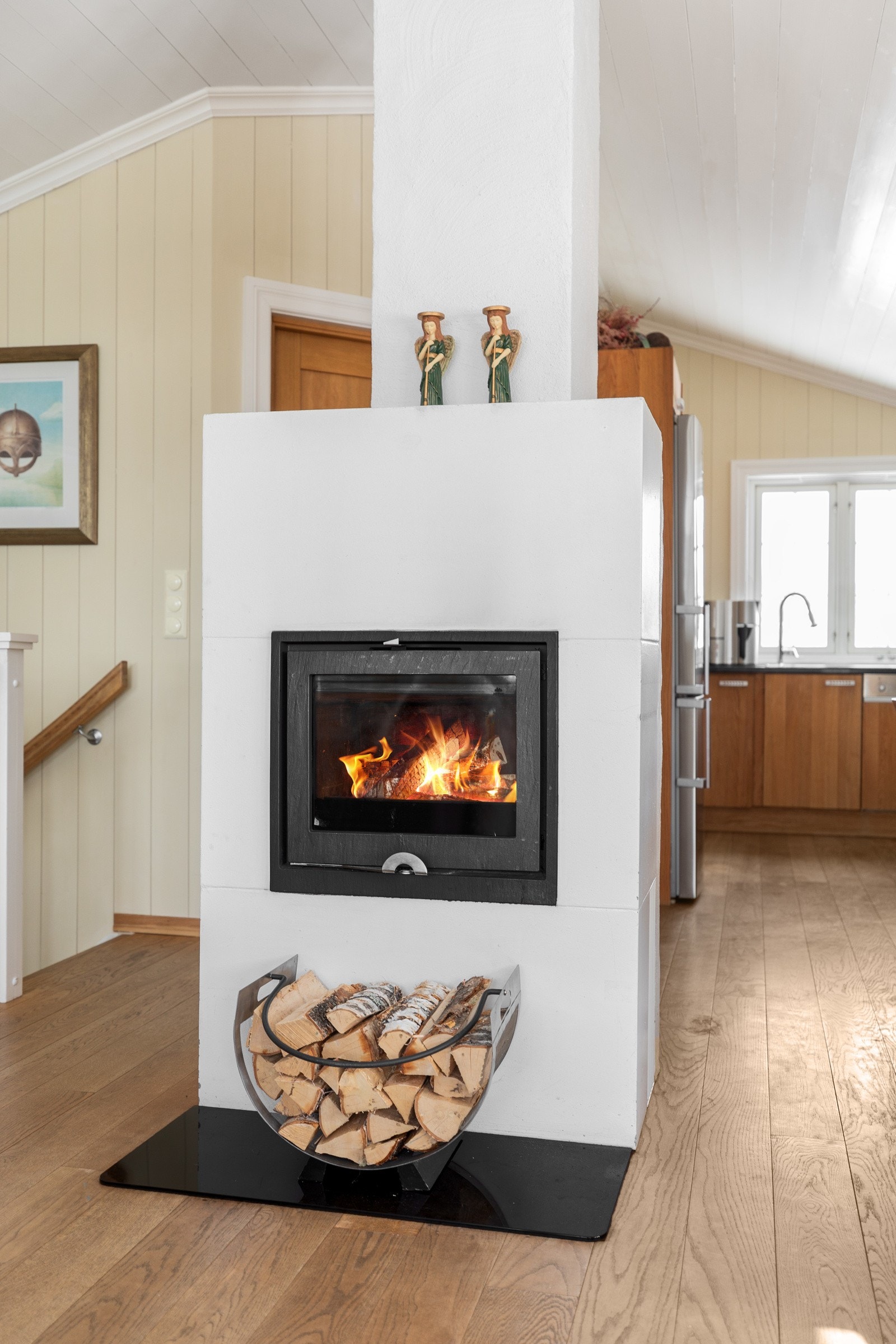 Fin peisinnsats med glassdør Galleribilde