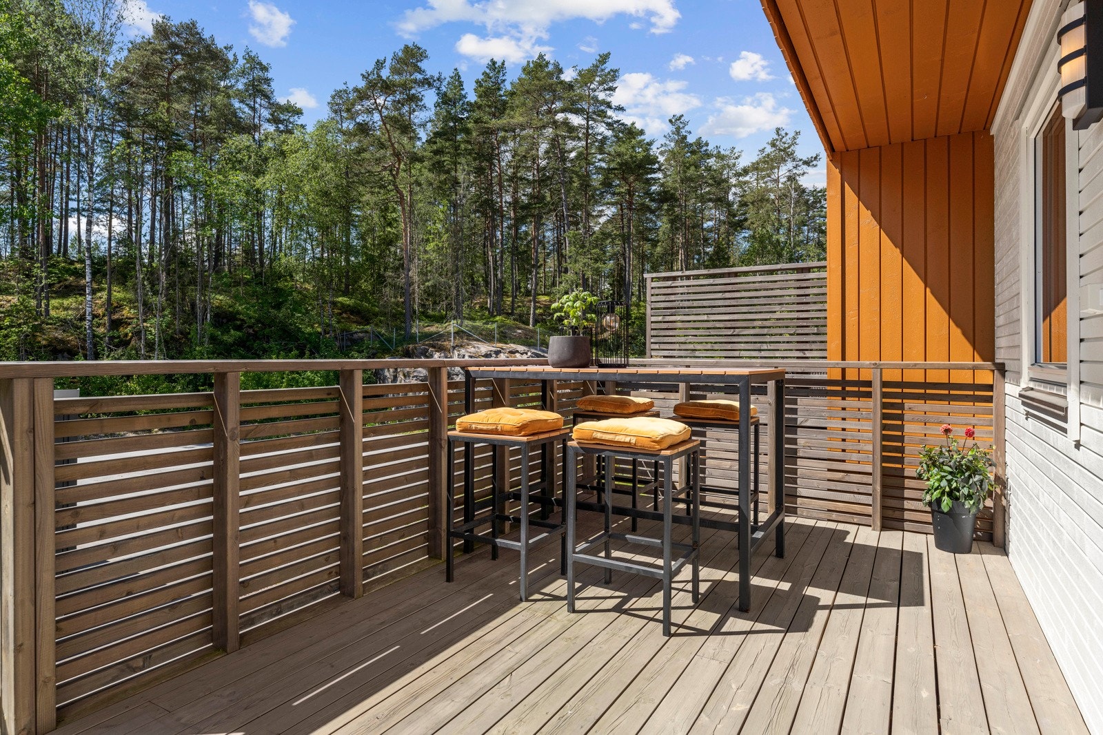 Utsyn mot flott natur. Galleribilde