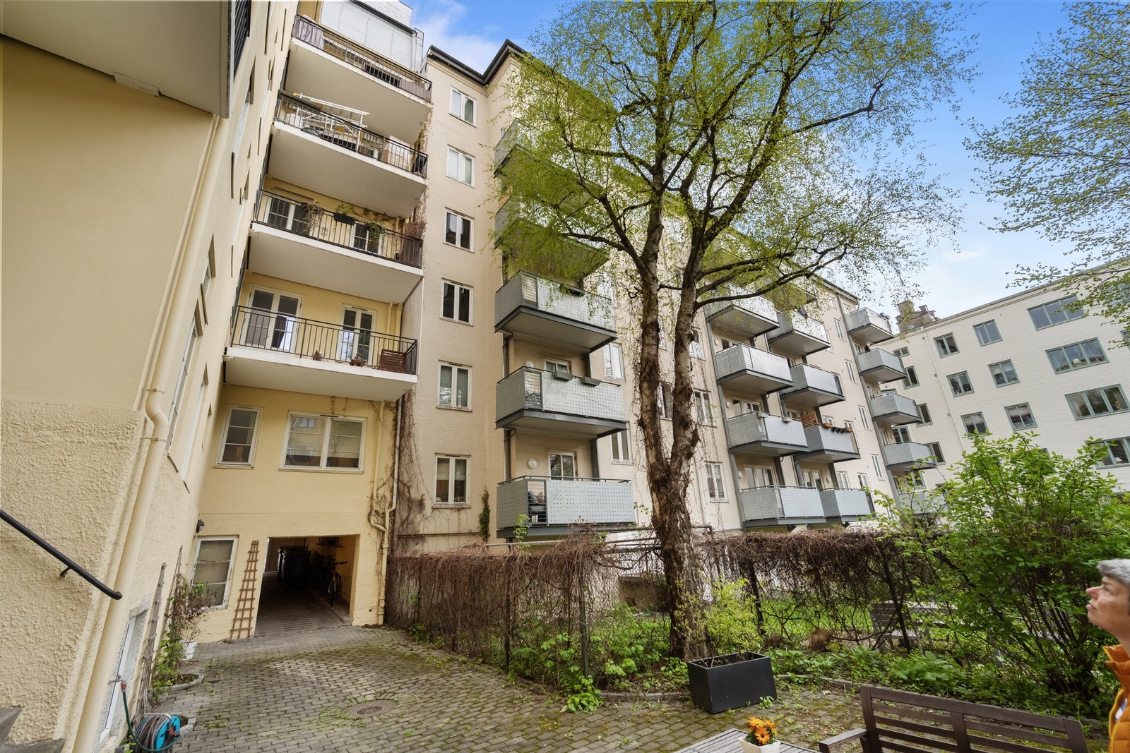 Fasade mot bakgård - balkongen vender denne veien Galleribilde