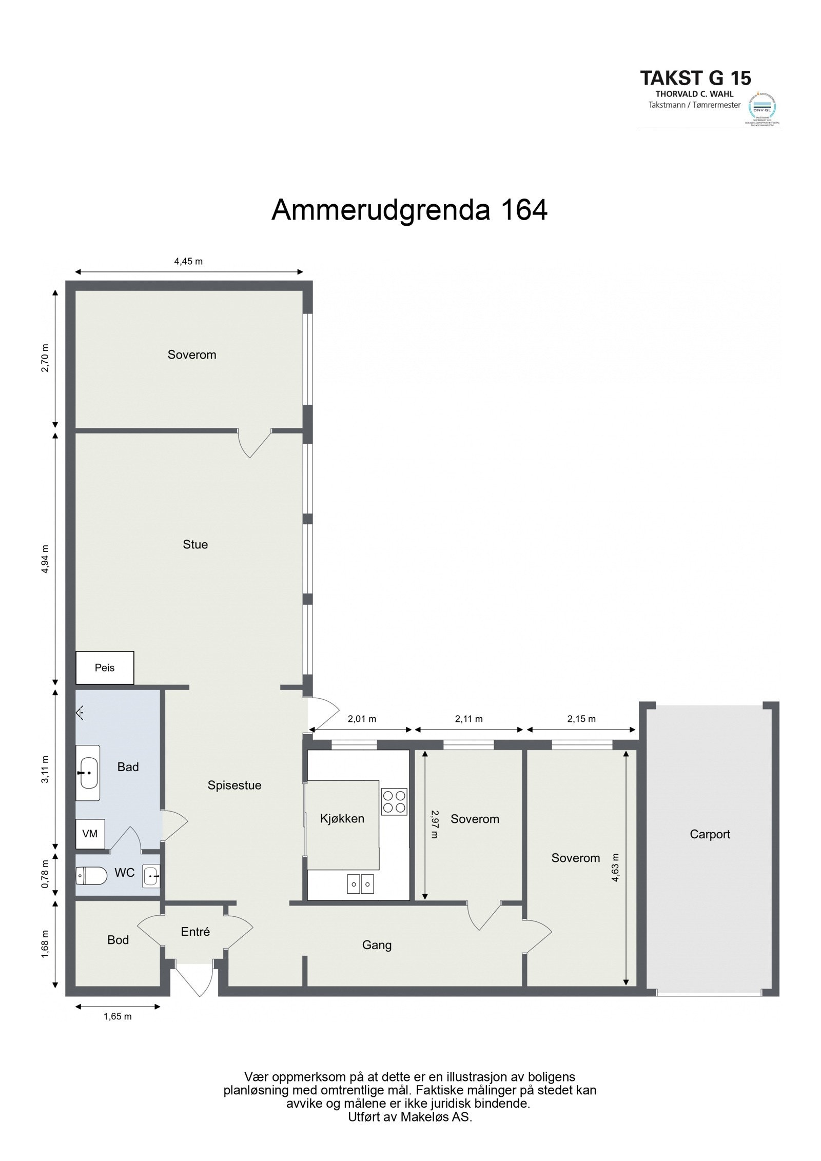 Original planløsning. Samtlige vinduer inn mot atrium. Galleribilde
