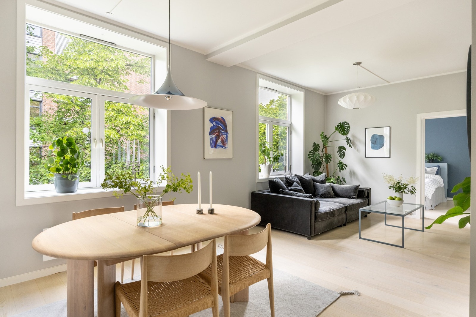 Rikelig med naturlig lysinnslipp sørger for et trivelig hjem. Galleribilde