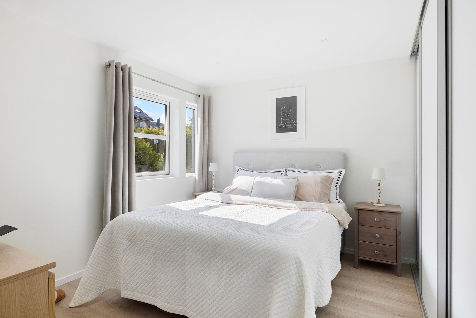 Soverommet vender mot rolige omgivelser. Galleribilde