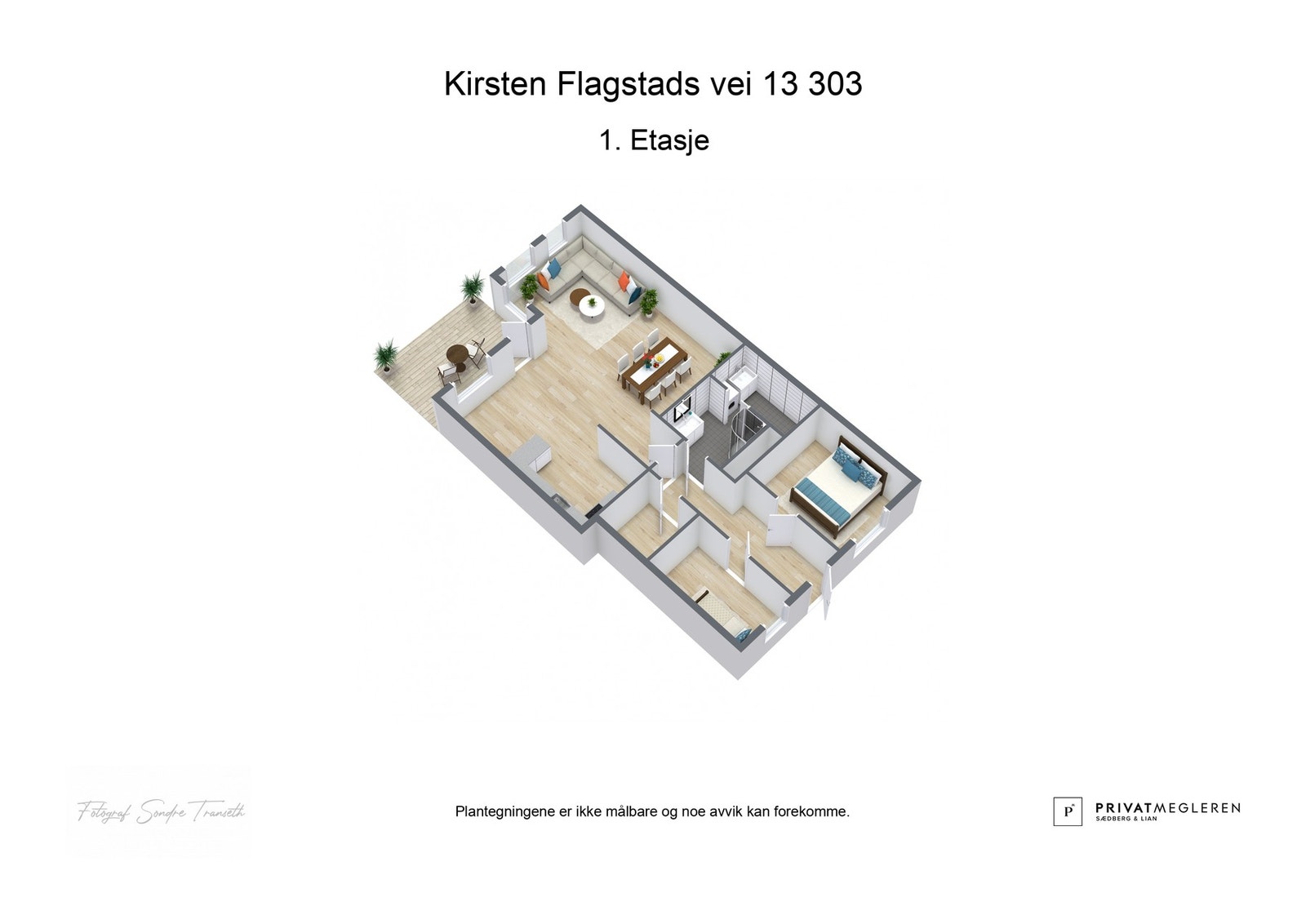 3D plantegningtegning Galleribilde