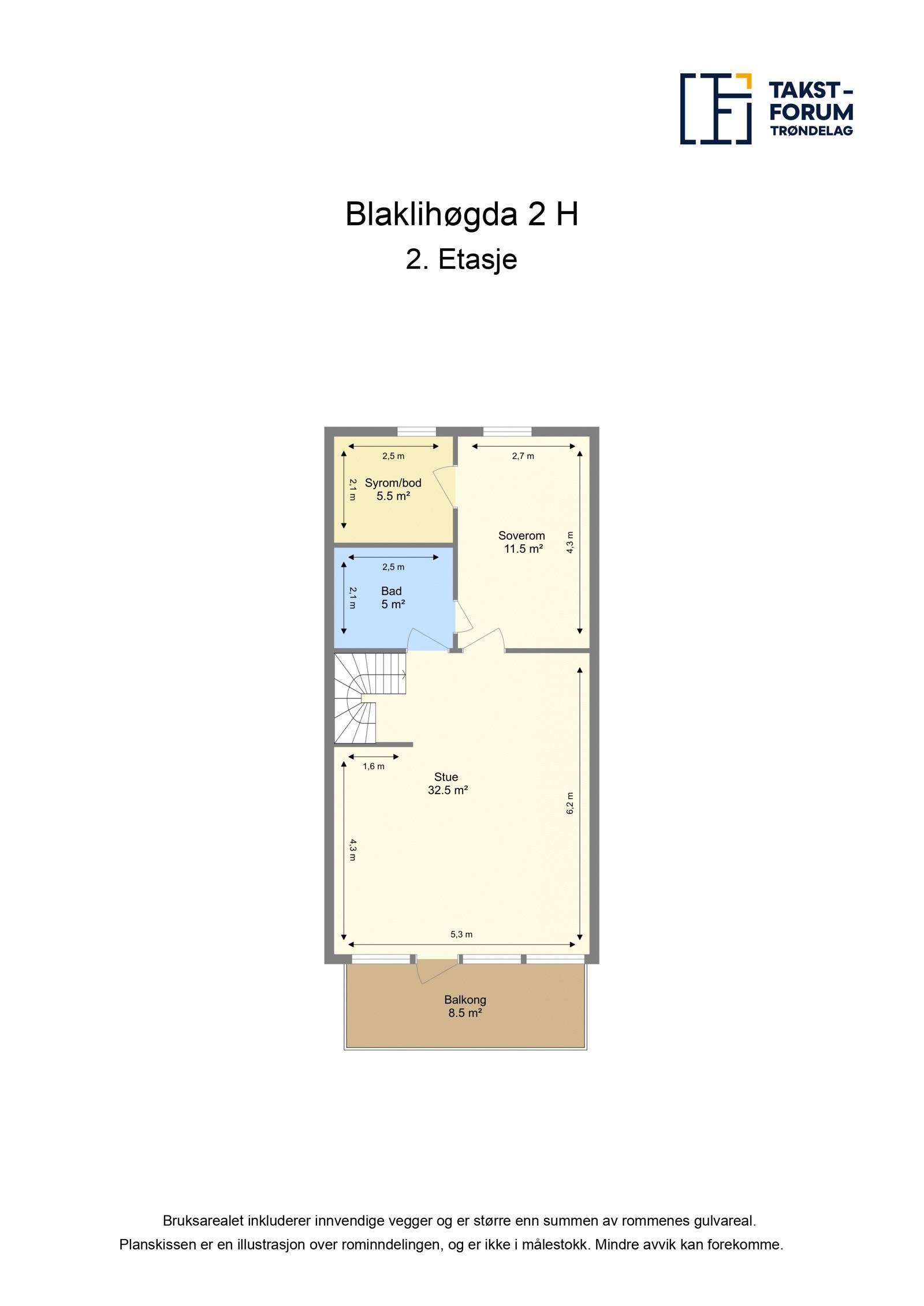 Planskisse 2.etasje. Galleribilde