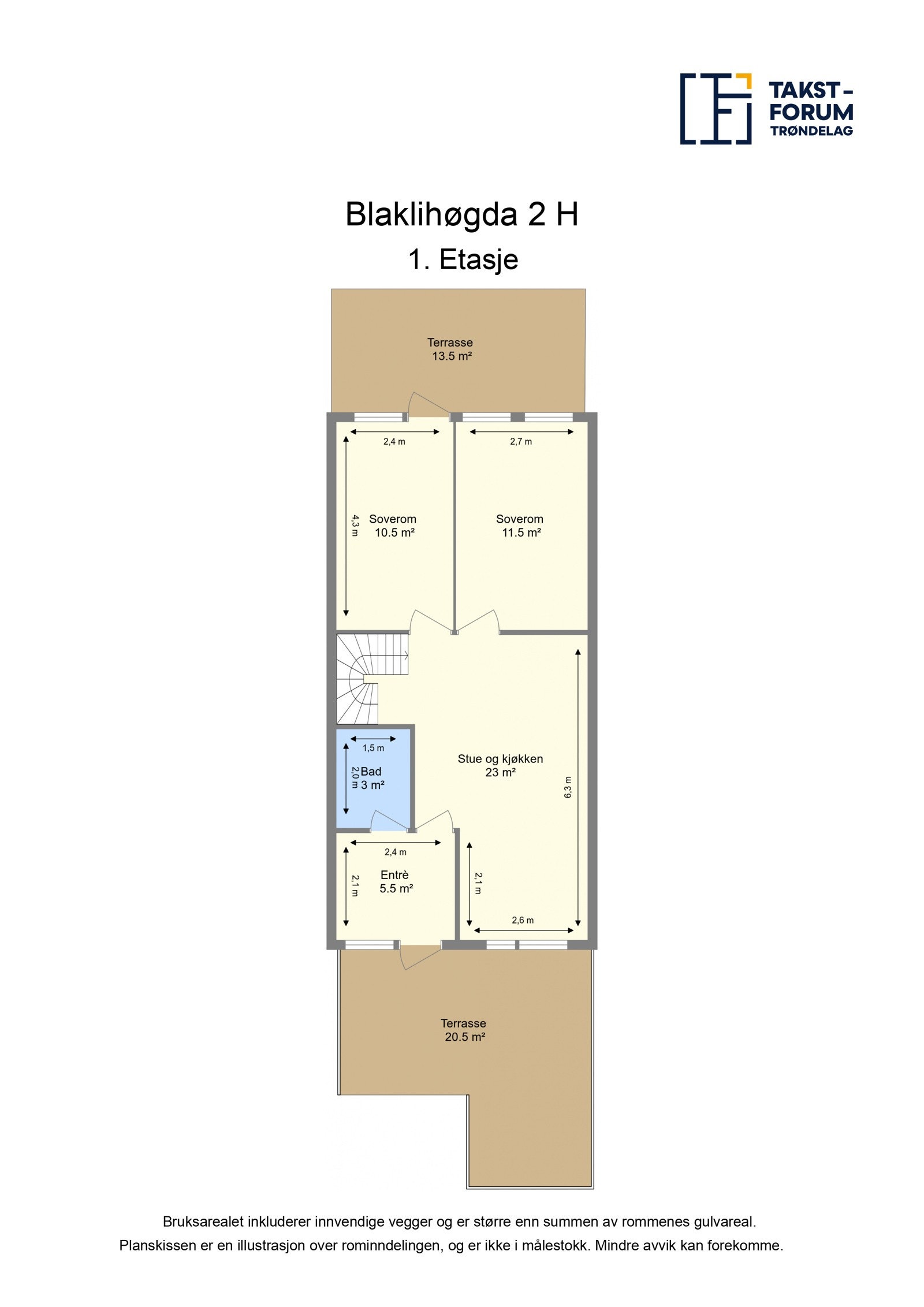 Planskisse 1.etasje. Galleribilde