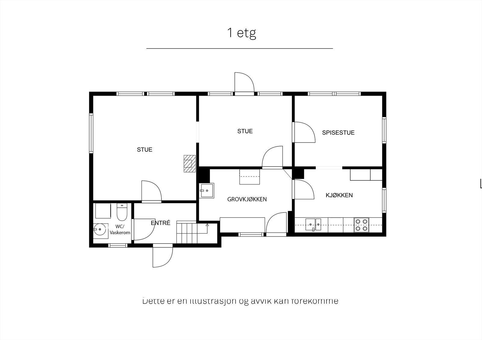 2D planskisse - 1. etg. Galleribilde