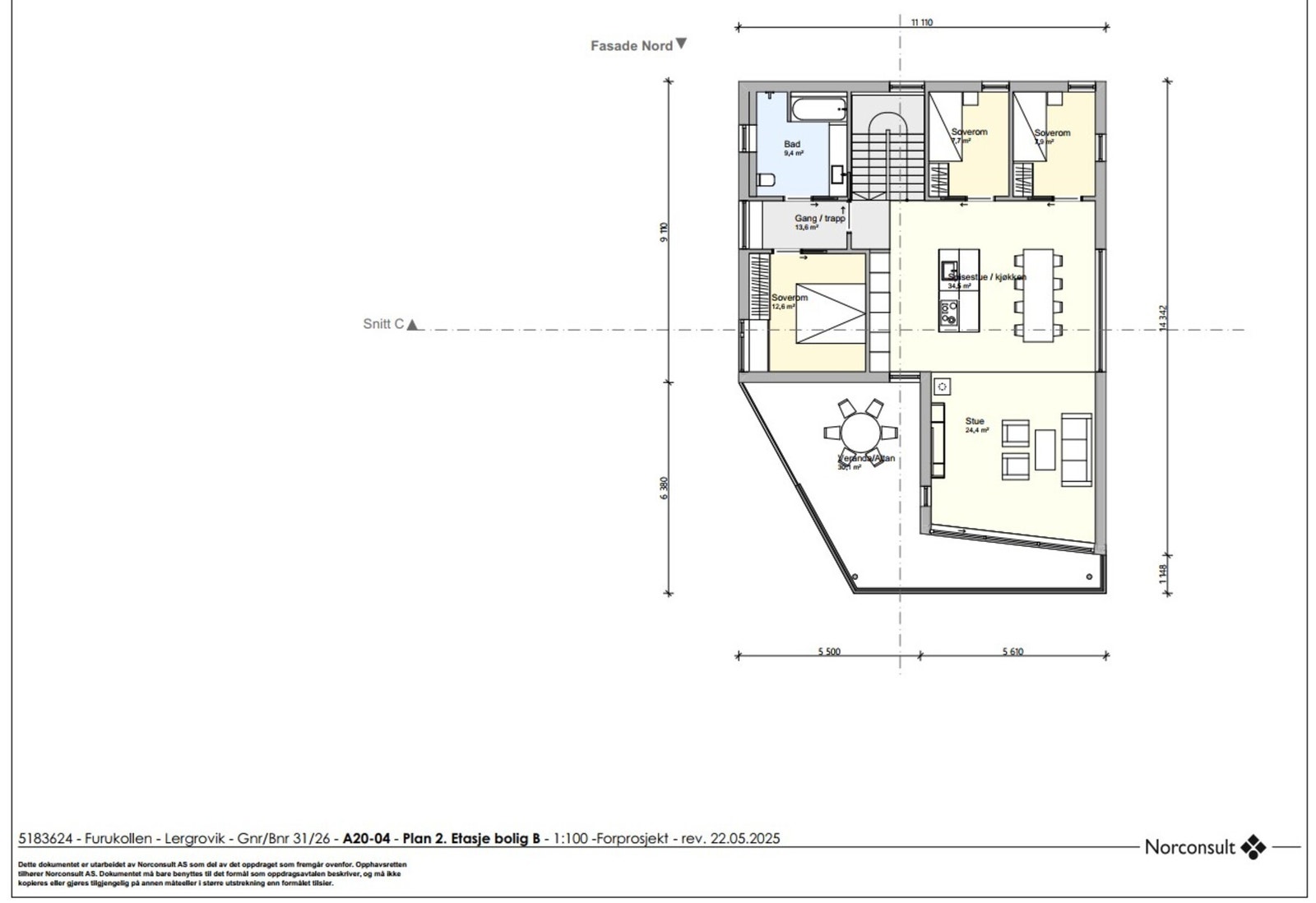 Det er gitt tillatelse til "Enebolig 2" på tomten som selges. "Enebolig 1" skal oppføres på nabotomten. Galleribilde