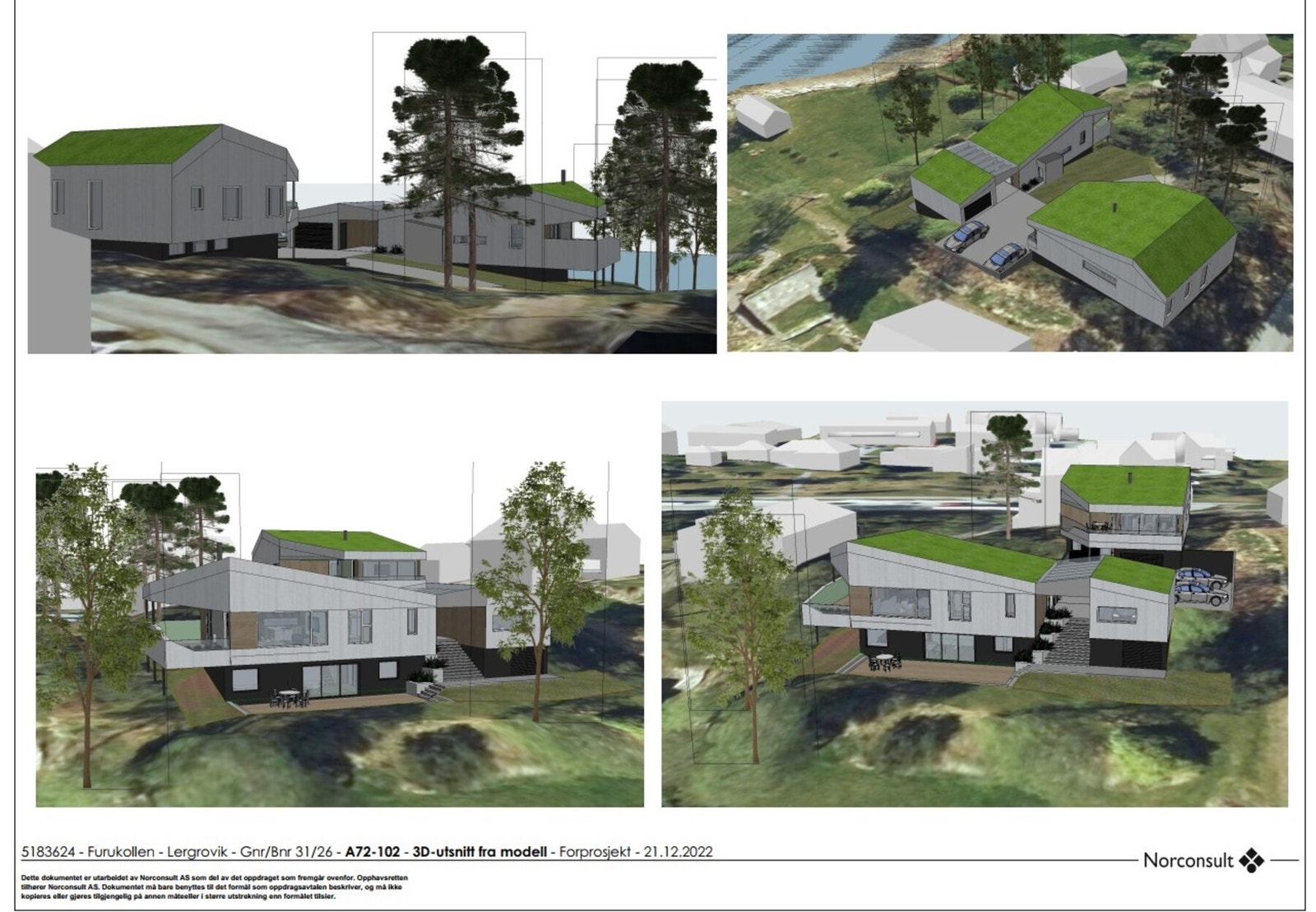 Det er gitt tillatelse til "Enebolig 2" på tomten som selges. "Enebolig 1" skal oppføres på nabotomten. Galleribilde