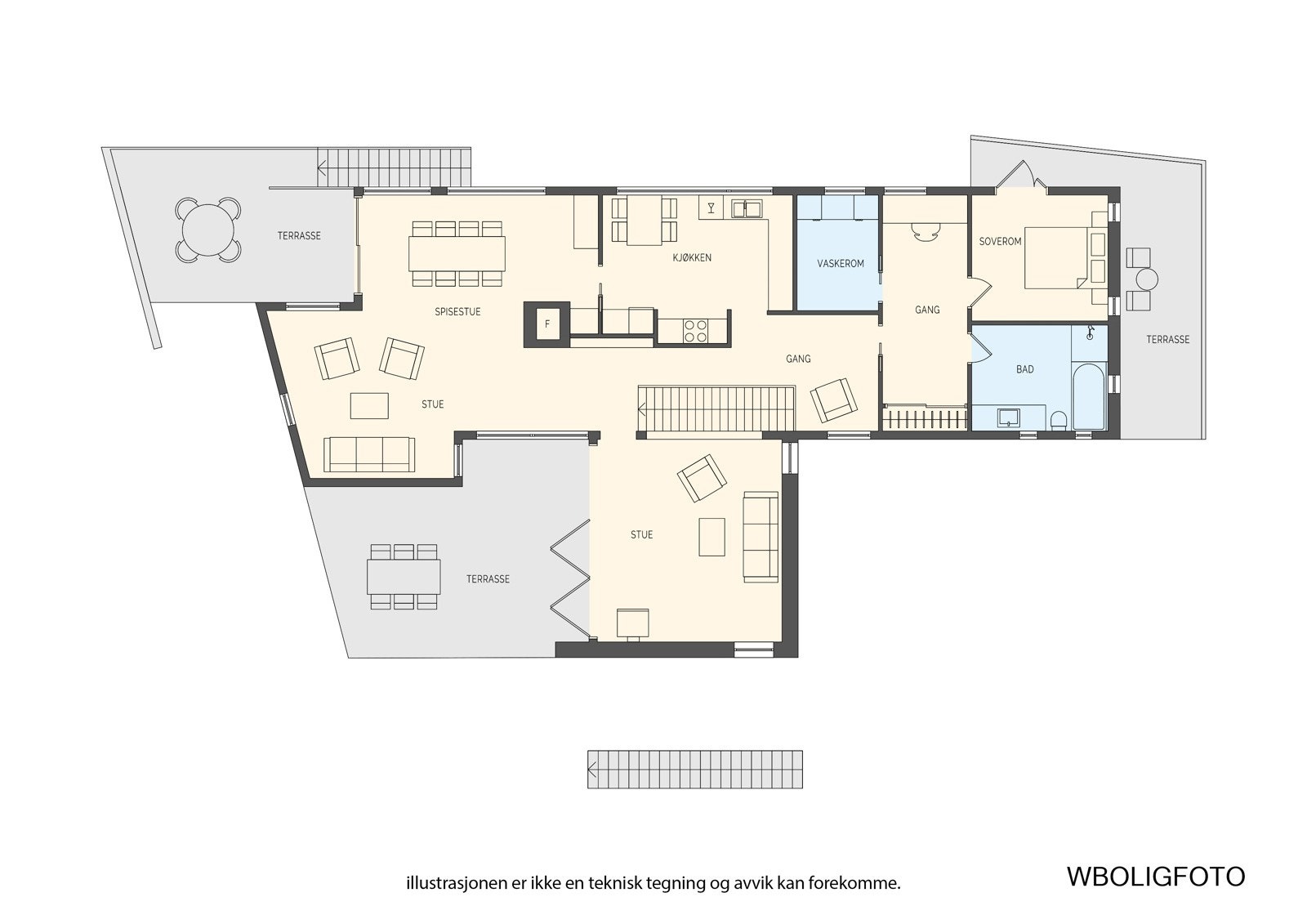 - Planløsning hovedetasje - Galleribilde