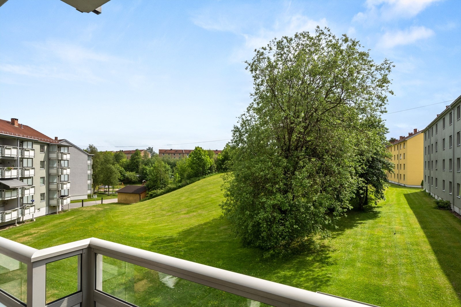 Utsyn fra balkong med begrenset innsyn Galleribilde