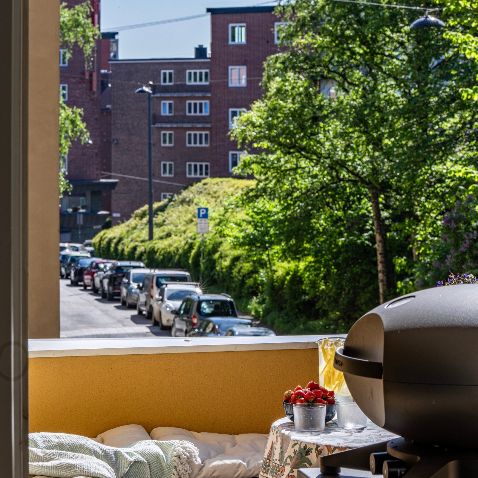 Gode solforhold og hyggelig utsyn over nærområdet. Galleribilde