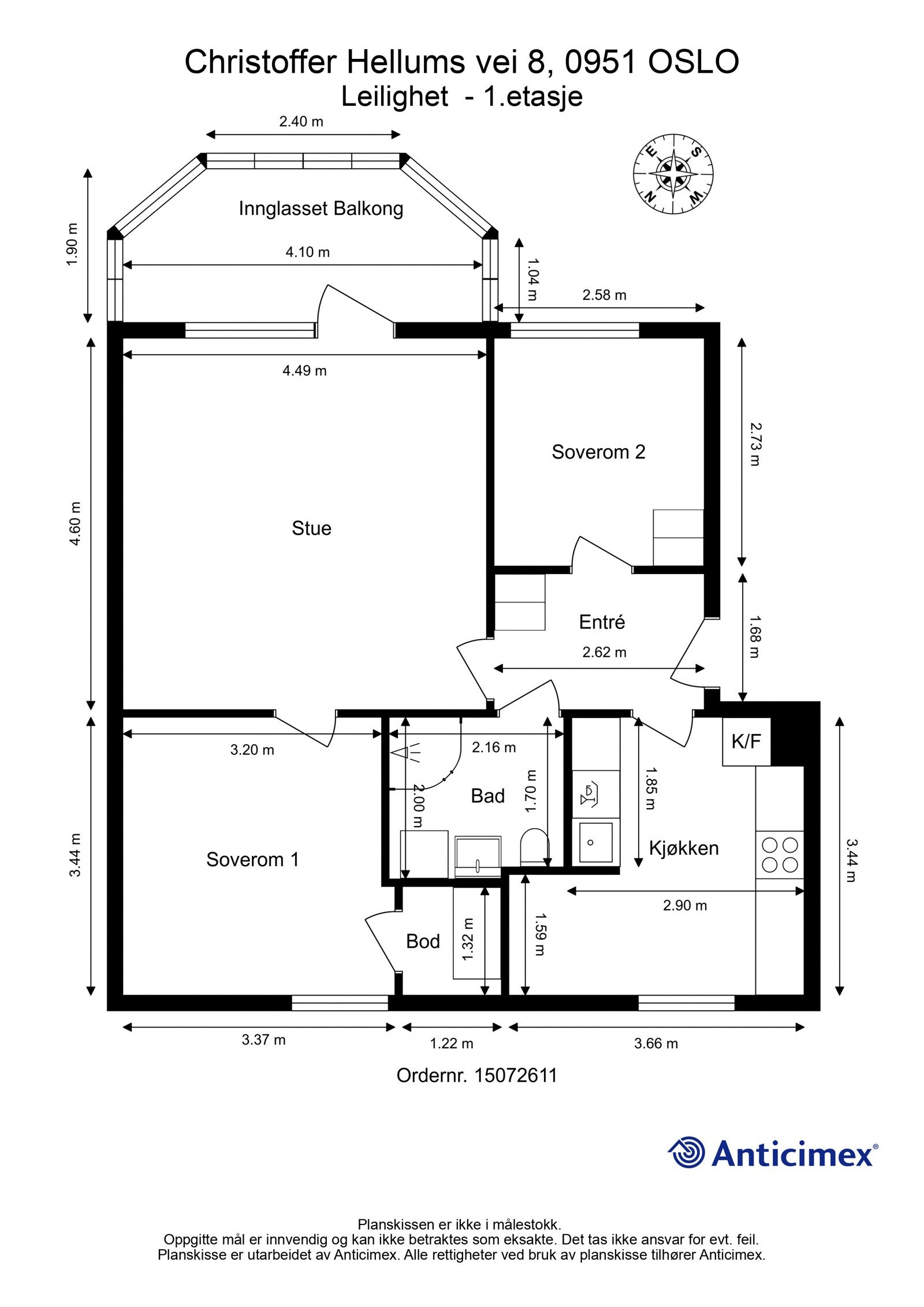 Plantegning Galleribilde
