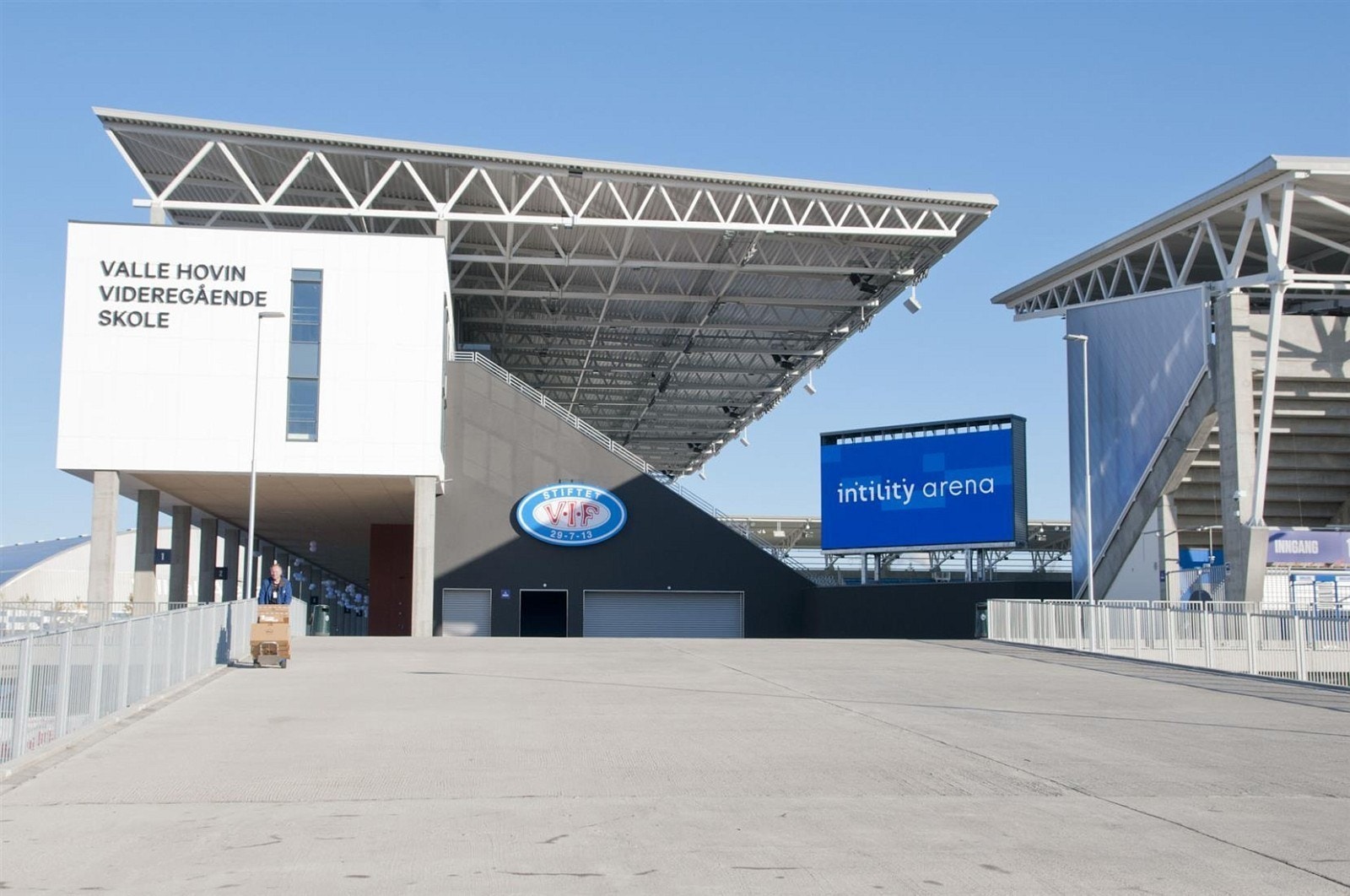 Intility arena. Her spiller Vålerenga sine hjemmekamper. Galleribilde