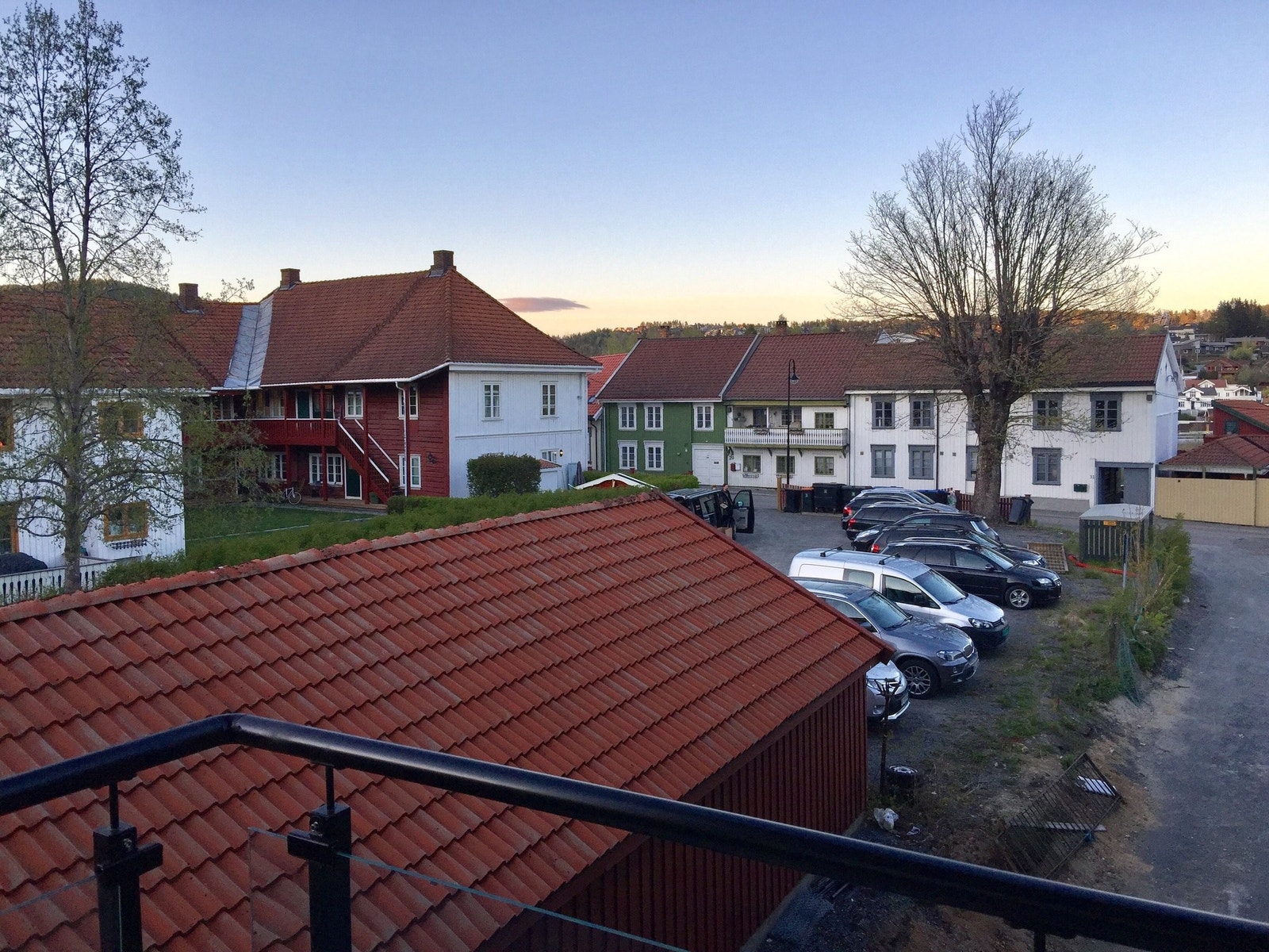 Utsikt fra balkong Galleribilde