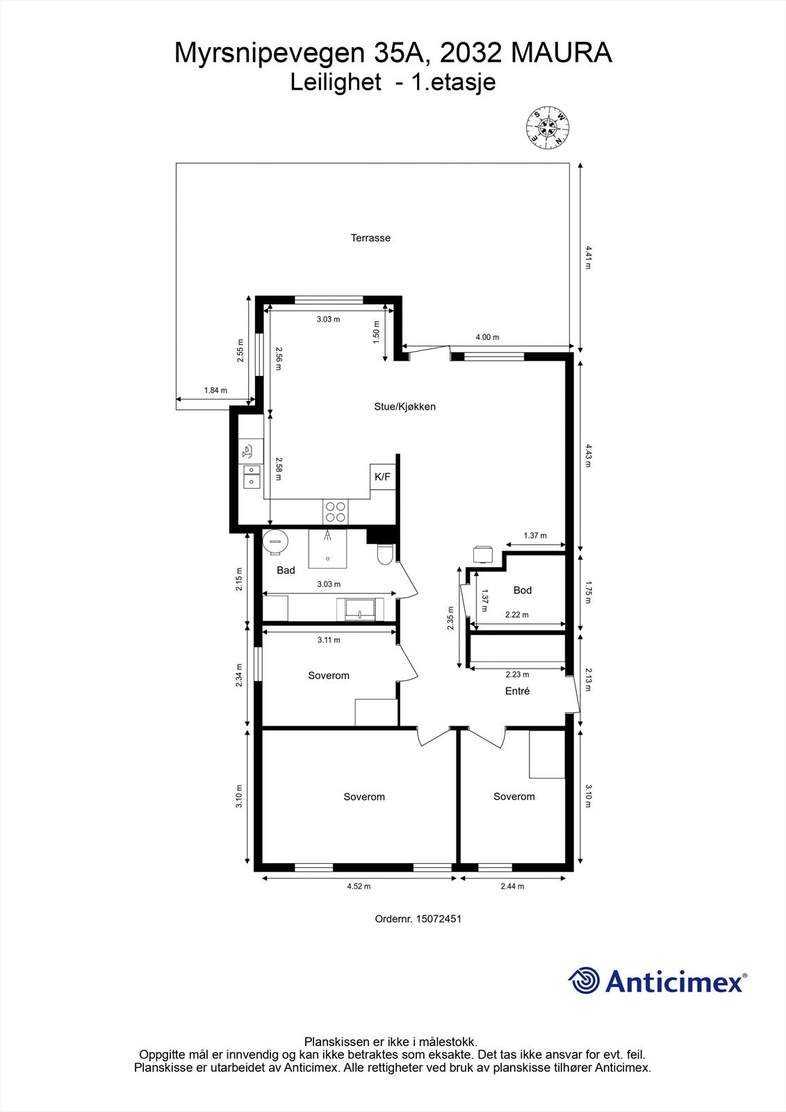 Plantegning Galleribilde