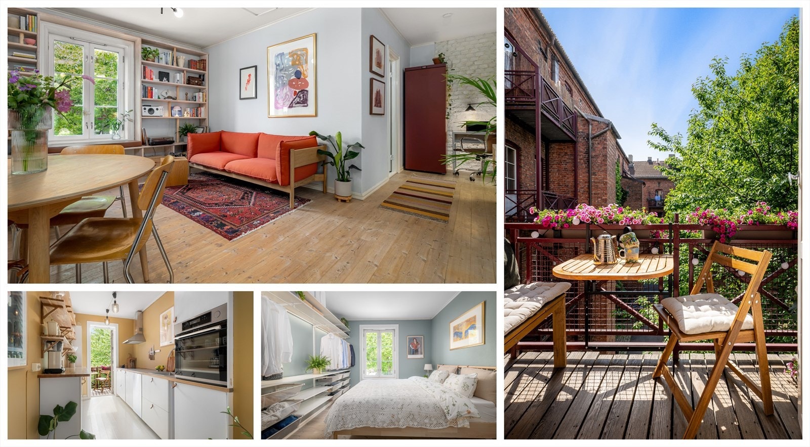 Det er ikke hver dag det selges en leilighet på solsiden i den koselige Gråbeinsgården på Tøyen. Her trives folk godt og flytter sjelden! Galleribilde