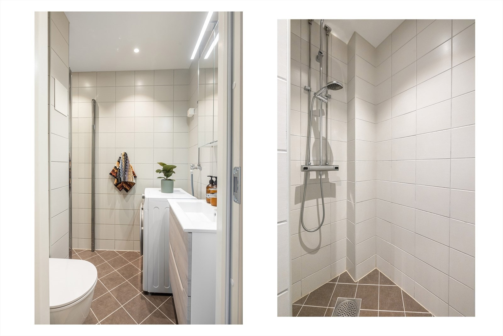 Baderommet ble utvidet og oppgradert i 2018. Arbeidet ble utført i regi av sameiet. Galleribilde