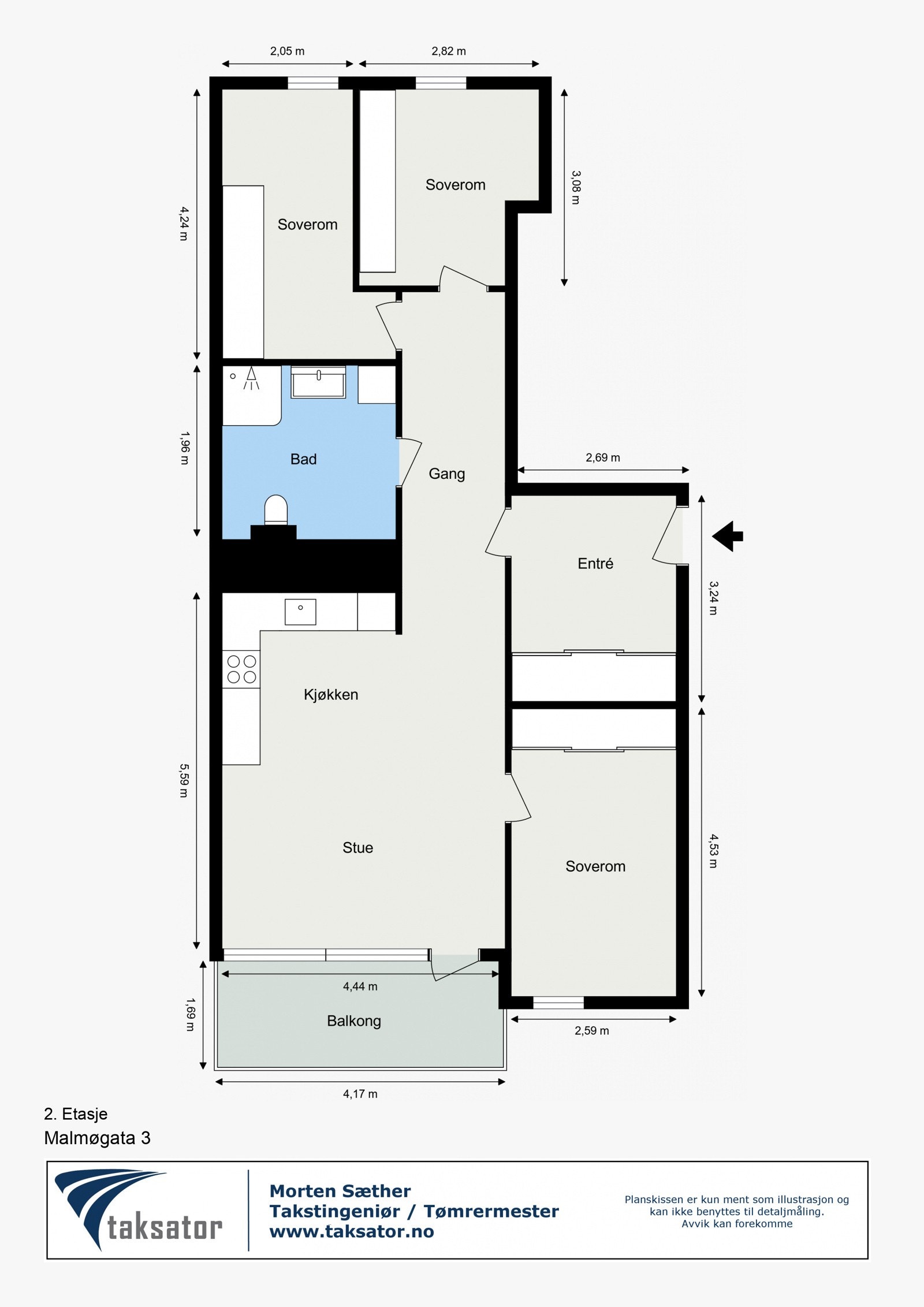 Plantegning - 2.etasje Galleribilde