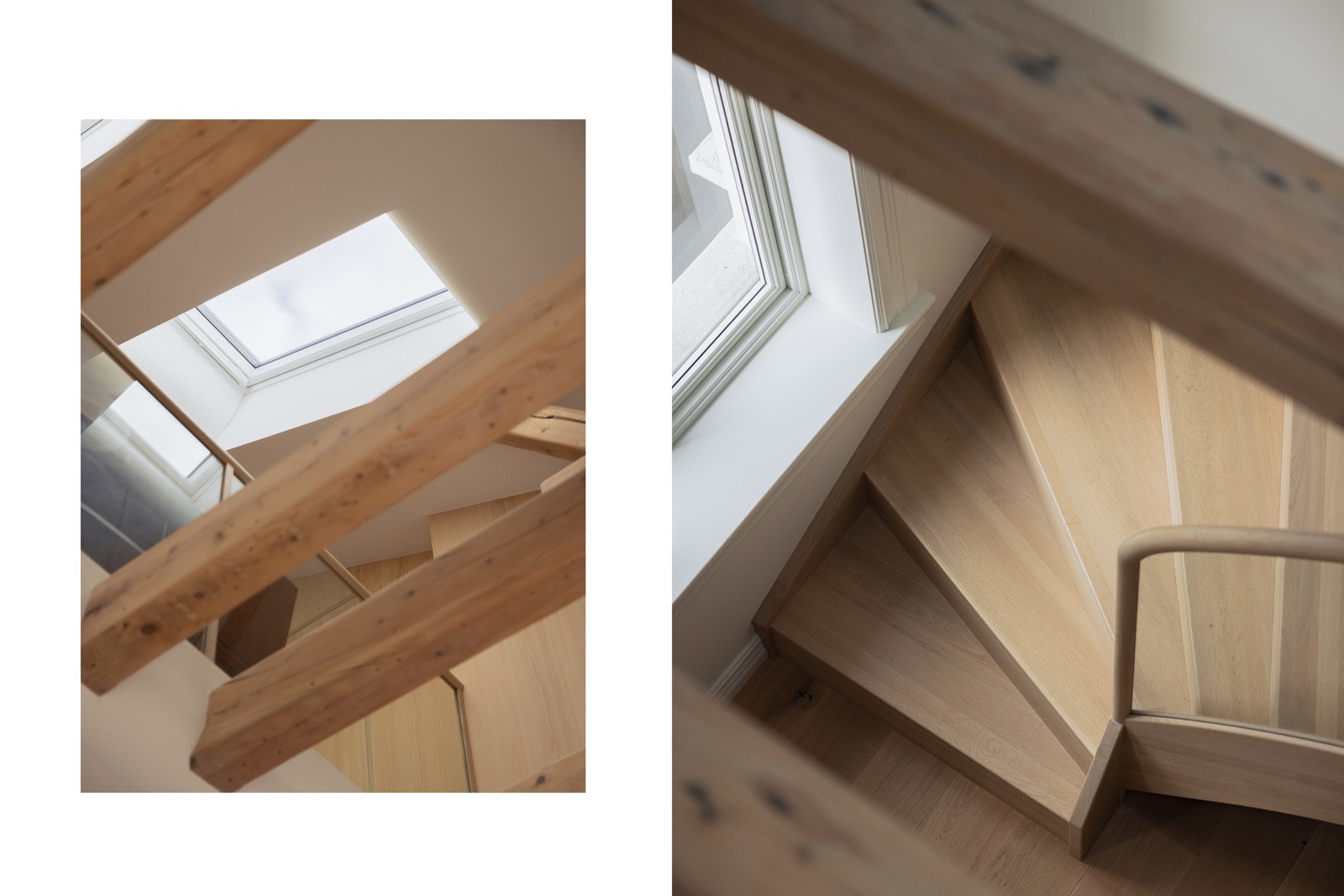 Trappen er stilren og harmonerer godt med leilighetens gjennomførte uttrykk. Galleribilde