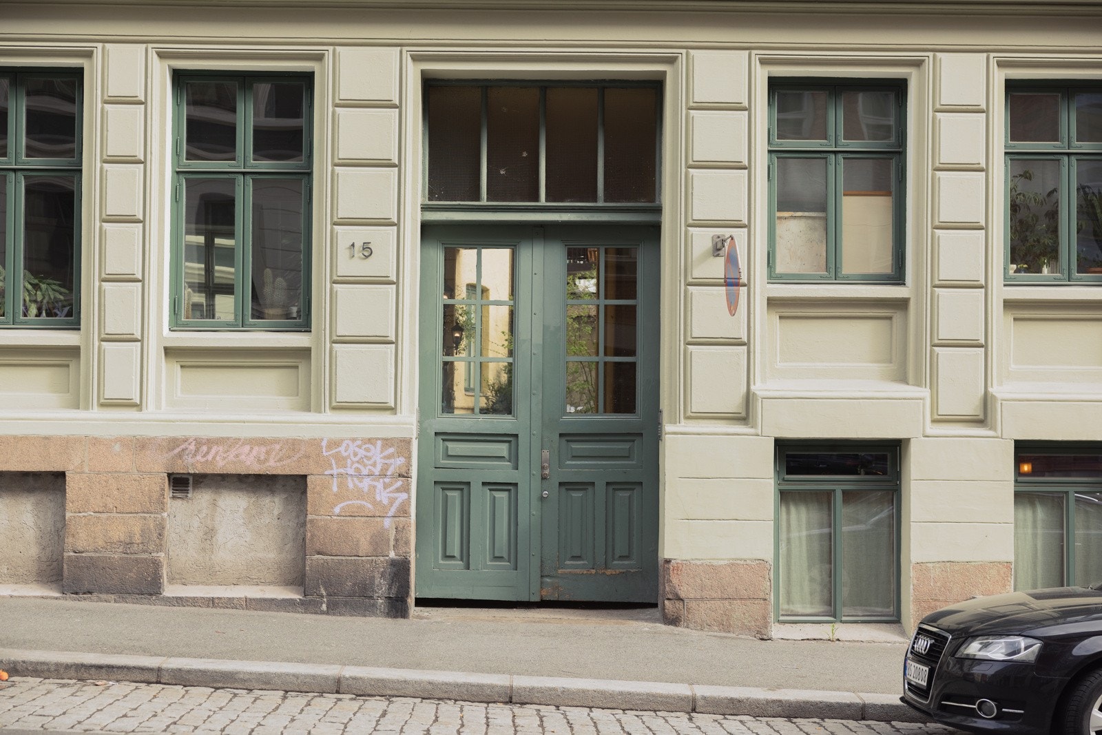 Innbydende felles inngangsparti. Galleribilde