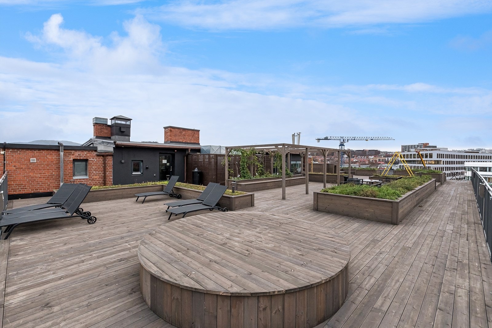 Takterrassen ble fornyet i 2021. Galleribilde