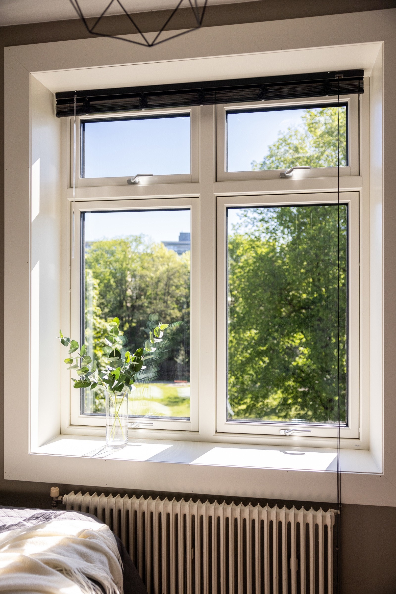 Herlig utsyn til parken om morgenen. Galleribilde