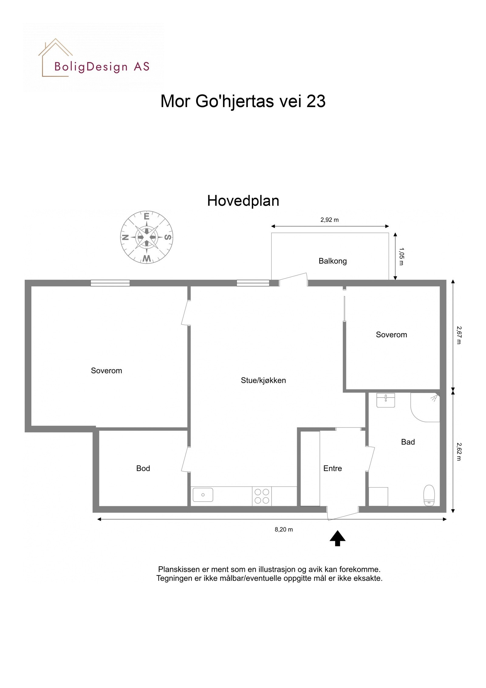 Plantegning Galleribilde