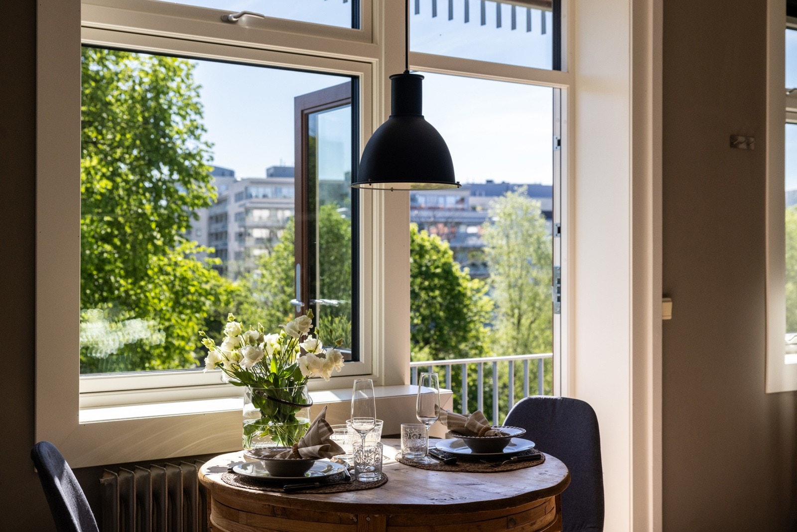 Et deilig utsyn når en spiser frokost, lunsj eller middag. Galleribilde
